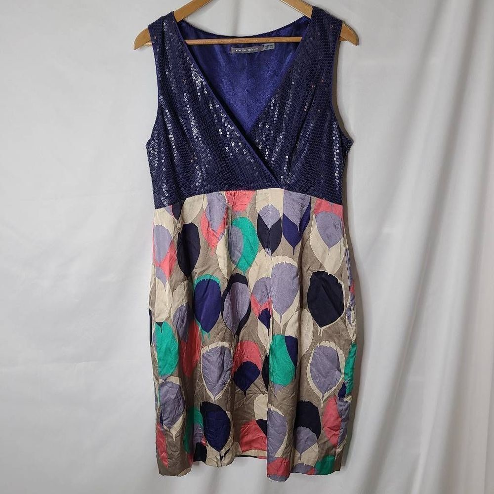 Boden Limited Edition Sequin and Satin Blend Dress‎ US size 12
